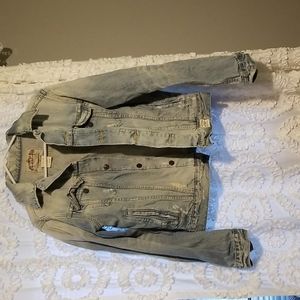Abercrombie and Fitch stressed jean jacket